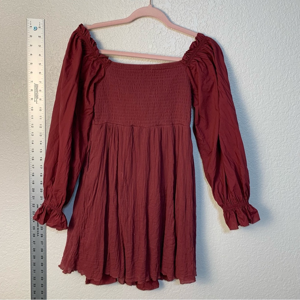Chelsea & Violet Red Ribbed Ruffled Sundress - Picture 2 of 10